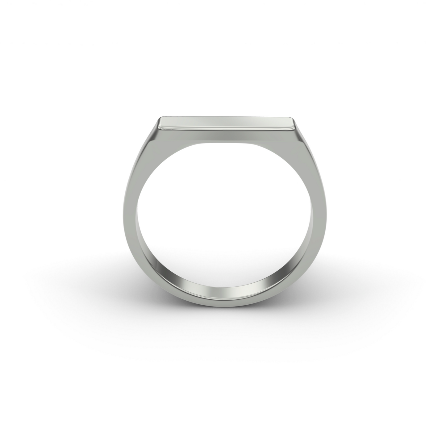 STERLING SILVER SLIM RECTANGLE LUX