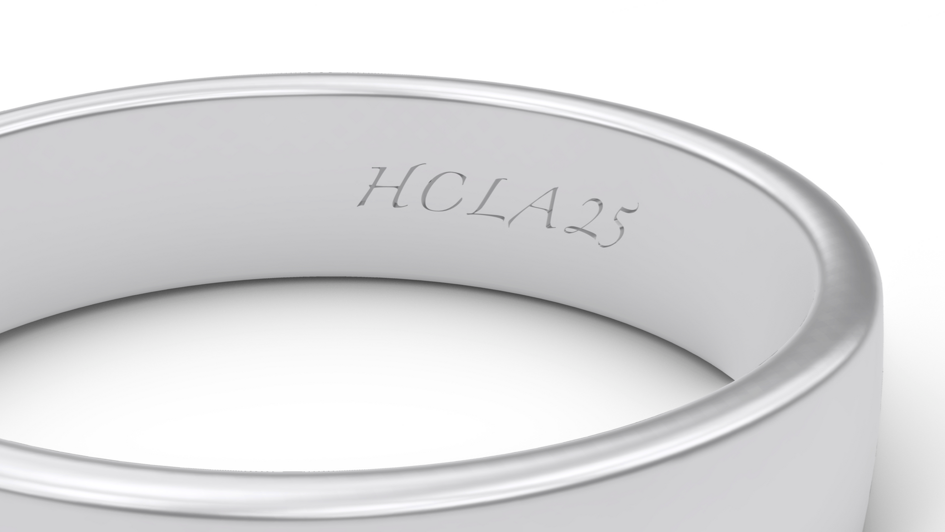 HCLA25 BANDED COMFORT 4MM RING
