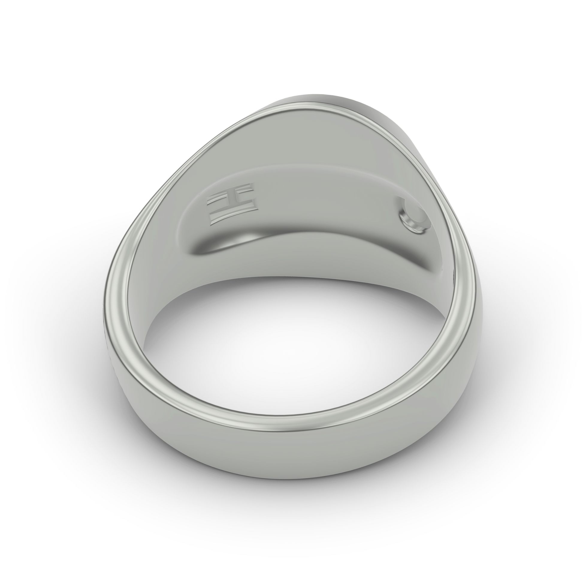 INTERNAL VIEW SILVER T RING 