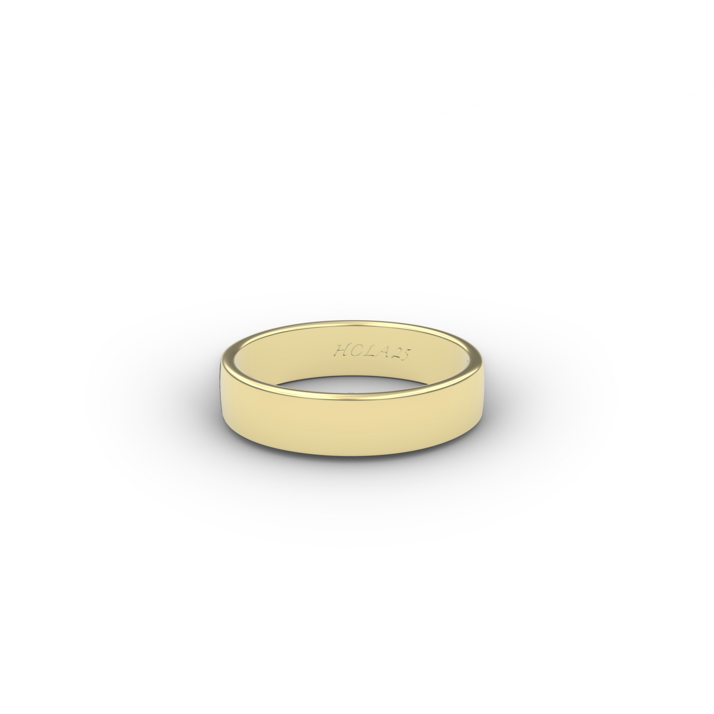 14k yellow gold 4mm ring band heiner c